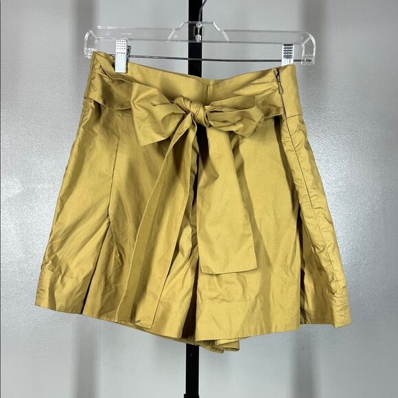 J. Crew Gold Women's Shorts with Bow - Picture 1 of 6